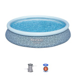 Бассейн надувной Bestway Fast Set Pools 457х84 см + фильтр-насос 2006 л/ч (57313 BW)