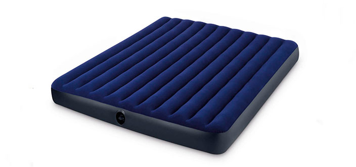 Надувной матрас Classic Downy Bed Fiber-Tech 183х203х25 см (Intex 64755)