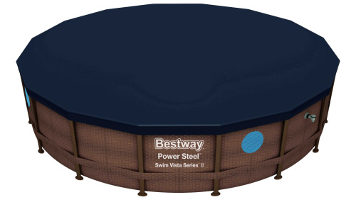 Тент для каркасного бассейна Power Steel Pools, Hydrium Pools 488 см (d 490 см) (Bestway 58249 BW)