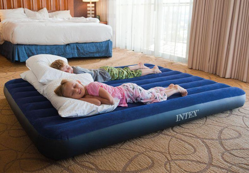 Надувной матрас Classic Downy Bed 152х203х22 см (Intex 68759)