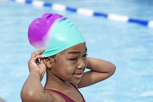 Шапочка для плавания "Lil'Color Wave Swim Cap", от 3 лет (Bestway 26049 BW)