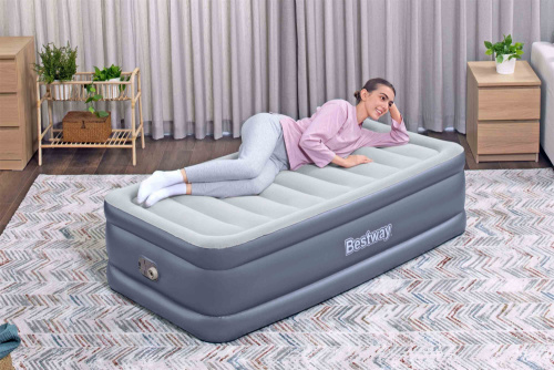 Надувная кровать Tritech 191х97х51 см, встроенный насос 220V (Bestway 6713G BW)
