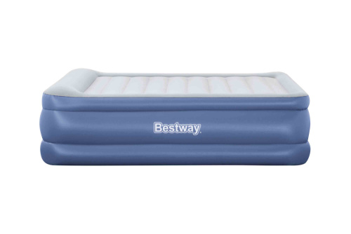 Надувная кровать Tritech 203x152x61 см, с подголовником, встроенный насос 220V (Bestway 67690 BW)