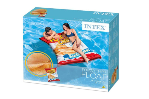 Надувной плотик "Картофельные чипсы" 178х140 см (Intex 58776)