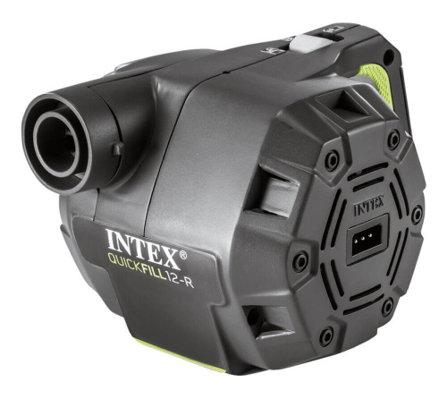 Насос электрический Quick-Fill 12В с аккумулятором, 3 насадки в комплекте (Intex 66642)