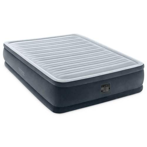 Надувная кровать Dura-Beam Plus Series 152х203х46 см, встроенный насос 220V (Intex 64414)