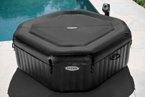СПА-бассейн Intex Jet&Bubble Deluxe 150/201х71 см, восьмигранный, гидромассаж+пузырьк., хлорогенератор (28454)