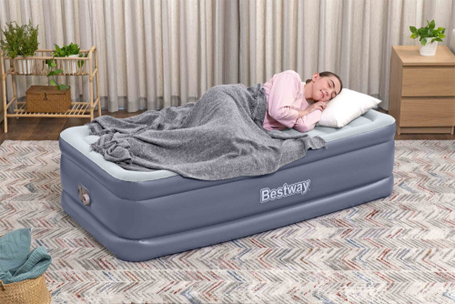 Надувная кровать Tritech 191х97х51 см, встроенный насос 220V (Bestway 6713G BW)