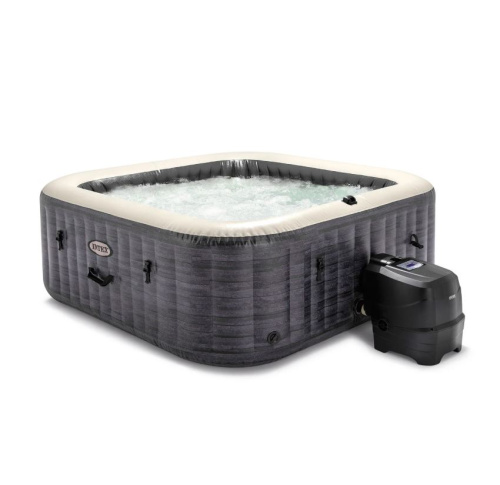 СПА-бассейн Intex PureSpa Greystone Deluxe 124/175х71 см с круговым пузырьковым массажем, хлоргенератор (28450)