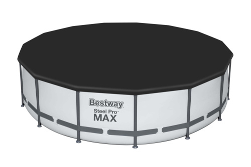 Каркасный бассейн Bestway 457х122 см + фильтр-насос 3028 л/ч, тент, лестница (56438 BW)