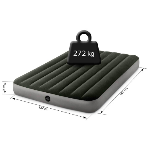 Надувной матрас Prestige Downy Airbed Fiber-Tech 137х191х25 см (Intex 64108)