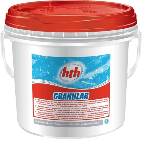 Быстрорастворимый хлор в гранулах, без стабилизатора, GRANULAR, 5 кг, hth (30741)