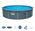 Стальной бассейн Bestway Hydrium Pool Set 549х132 см + песочный ф/насос 6056 л/ч, наполнитель Polysphere, лестница, тент, подстилка (561CS BW)