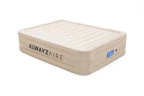 Надувная кровать AlwayzAire Fortech 152х203х51 см, встроенный насос 220V с автоподкачкой (Bestway 69037 BW)