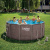 Каркасный бассейн Polygroup Summer Escapes "Ротанг" 366х132 см + ф/насос 3000 л/ч, лестница, настил, тент (P20-1252-P)