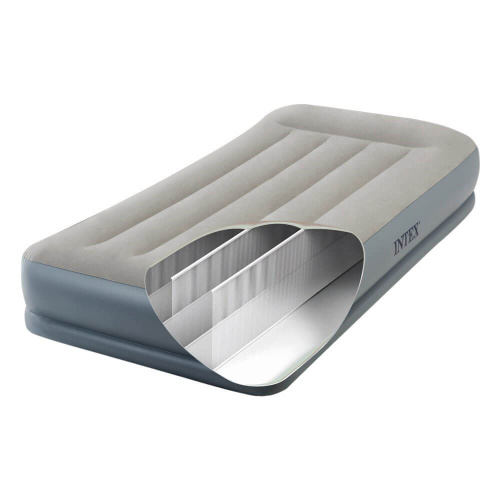 Надувная кровать Mid-Rice Airbed 99х191х30 см, встроенный насос 220V (Intex 64116)