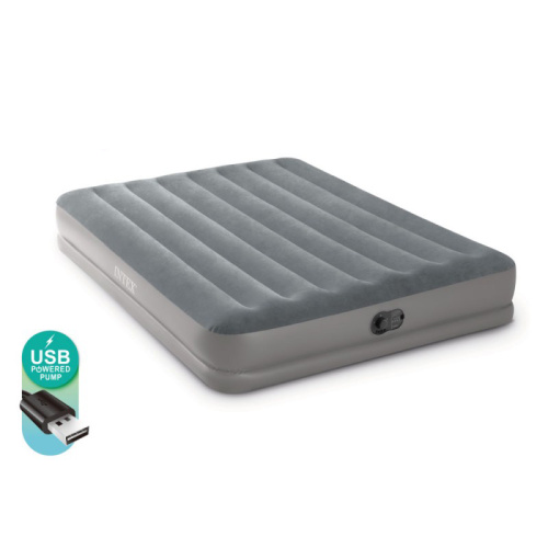 Надувная кровать Prestige Mid-Rise Airbed 152х203х30 см, встроенный насос USB (Intex 64114)