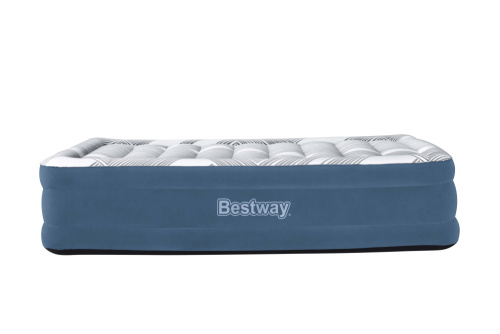 Надувная кровать Tritech Fashion Flock 203х152х46 см, встроенный насос 220V (Bestway 6713C BW)