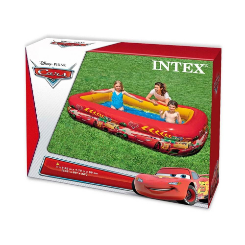 Детский надувной бассейн 262х175х56 см "Тачки" 770 л, от 6 лет (Intex 57478)