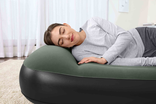 Надувной матрас Bestway Tritech Air Mattress 203х152х30 см, со встроенным насосом на батарейках (Bestway 67930 BW)