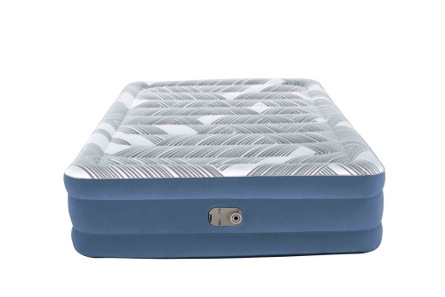 Надувная кровать Tritech Fashion Flock 203х152х46 см, встроенный насос 220V (Bestway 6713C BW)
