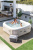 СПА-бассейн Intex PureSpa Chevron Deluxe 145/196х71 см с круговым пузырьковым массажем, хлоргенератор (28472)