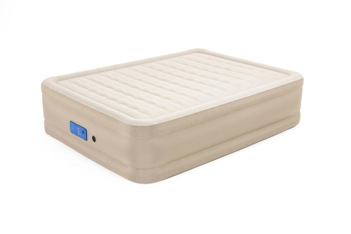 Надувная кровать AlwayzAire Fortech 152х203х51 см, встроенный насос 220V с автоподкачкой (Bestway 69037 BW)