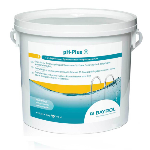 pН-плюс (pH-plus), 5 кг ведро, порошок для повышения уровня рН воды, Bayrol (4594815)
