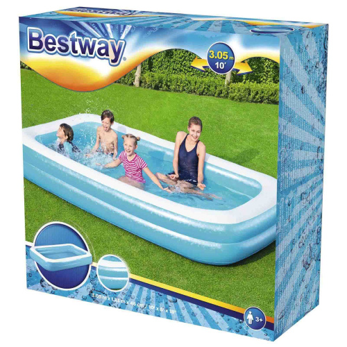 Детский надувной бассейн 305х183х46 см 850 л, от 6 лет (Bestway 54150 BW)