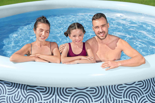 Бассейн надувной Bestway Fast Set Pools 457х84 см + фильтр-насос 2006 л/ч (57313 BW)