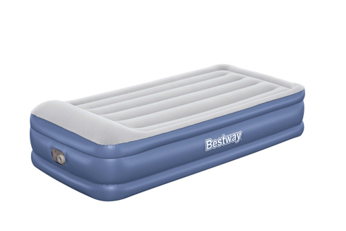 Надувная кровать Tritech 191x97x46 см, с подголовником, встроенный насос 220V (Bestway 67628 BW)