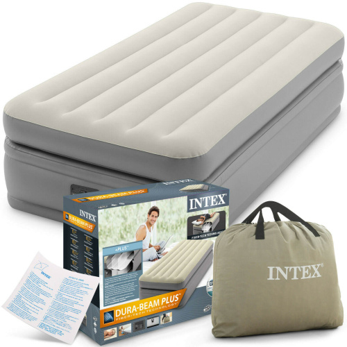 Надувная кровать Dura-Beam Plus Series 99х191х51 см, встроенный насос 220V (Intex 64162)