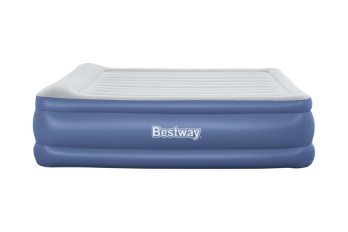 Надувная кровать Tritech 203x193x56 см, с подголовником, встроенный насос 220V (Bestway 67692 BW)