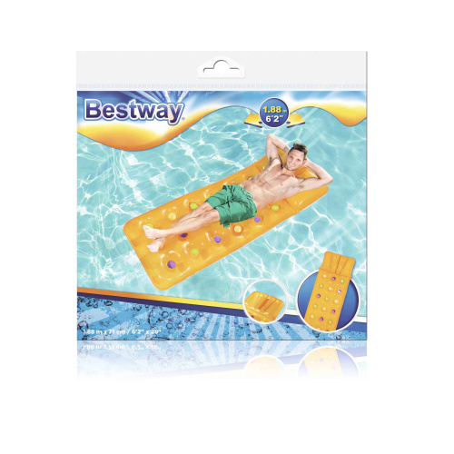 Надувной матрас для плавания 188х71 см, 2 цвета (Bestway 43014 BW)