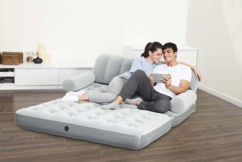Надувной диван-кровать Multi-Max Air Couch с электрическим насосом, 188х152х64 см (Bestway 75073)