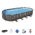 Каркасный овальный бассейн Bestway 732х366х122 см + фильтр-насос 9463 л/ч, лестница, тент (5611T BW)