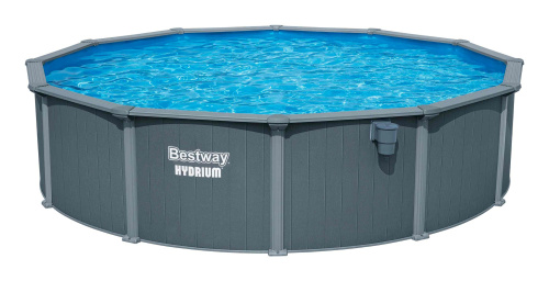 Стальной бассейн Bestway Hydrium Pool Set 549х132 см + песочный ф/насос 6056 л/ч, наполнитель Polysphere, лестница, тент, подстилка (561CS BW)