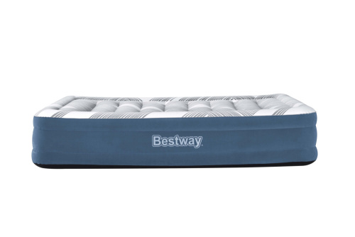 Надувная кровать Tritech Fashion Flock 203х152х36 см, встроенный насос 220V (Bestway 6712Y BW)