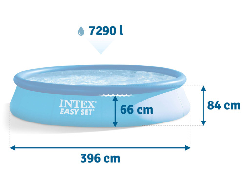 Бассейн надувной Intex Easy Set 396х84 см + фильтр-насос 2006 л/ч (28142)