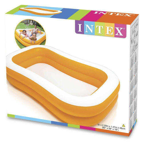 Детский надувной бассейн 229х147х46 см "Мандарин" 600 л, от 3 лет (Intex 57181)