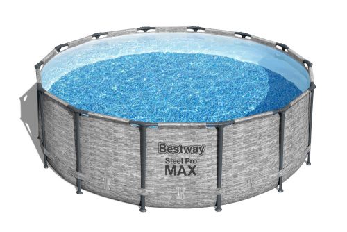Каркасный бассейн Bestway 427х122 см + фильтр-насос 3028 л/ч, тент, лестница (5619D BW)