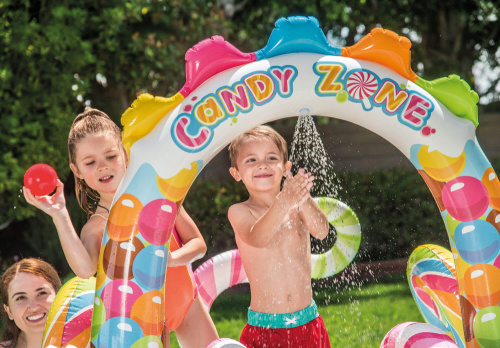 Игровой центр 295х191х130 см "Candy Zone" с горкой, от 3 лет (Intex 57149)