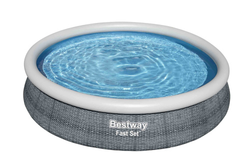 Бассейн надувной Bestway Fast Set Pools "Ротанг" 366х76 см + фильтр-насос 1249 л/ч (57445 BW)