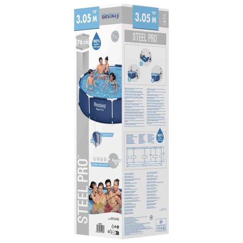 Каркасный бассейн Bestway Steel Pro 305х76 см (56677 BW)