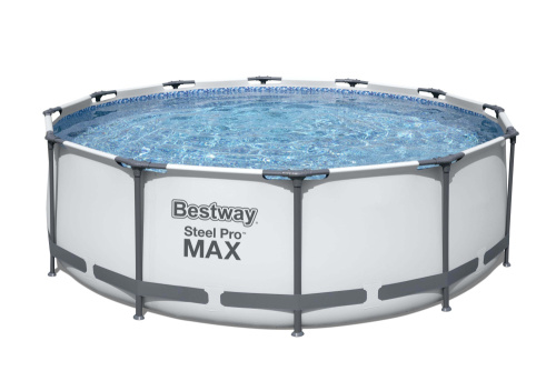 Каркасный бассейн Bestway 366х122 см + фильтр-насос 2006 л/ч, тент, лестница (56420 BW)