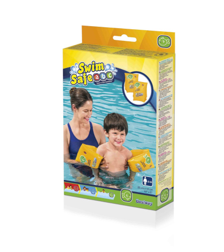 Нарукавники для плавания 25х15 см "Swim Safe" ступень С, от 3 до 6 лет (Bestway 32033 BW)