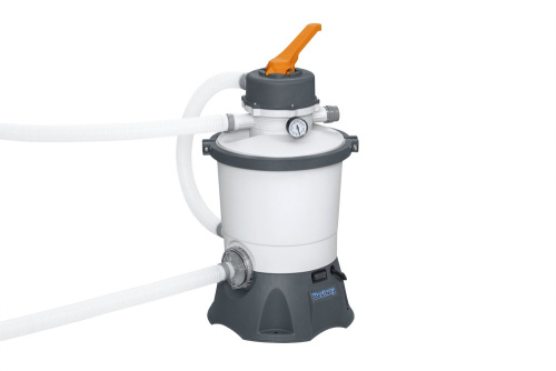Стальной бассейн Bestway Hydrium Pool Set 300х120 см + песочный ф/насос 3028 л/ч, лестница, тент, подстилка (56566 BW)