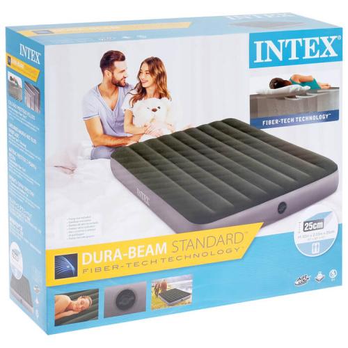 Надувной матрас Prestige Downy Airbed Fiber-Tech 152х203х25 см (Intex 64109)