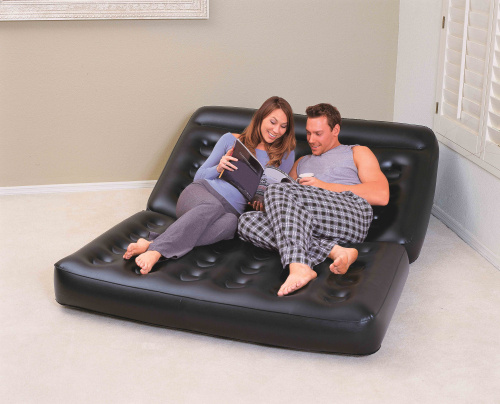 Надувной диван-трансформер Double 5-in-1 Multifunctional Couch, 188х152х64 см (Bestway 75054 BW)