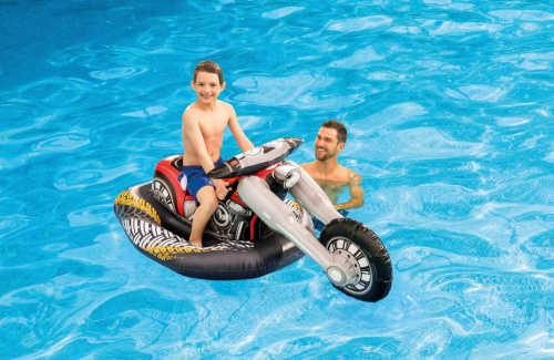 Надувная игрушка-наездник 180х94х71 см "Мотобайк" от 3 лет (Intex 57534)